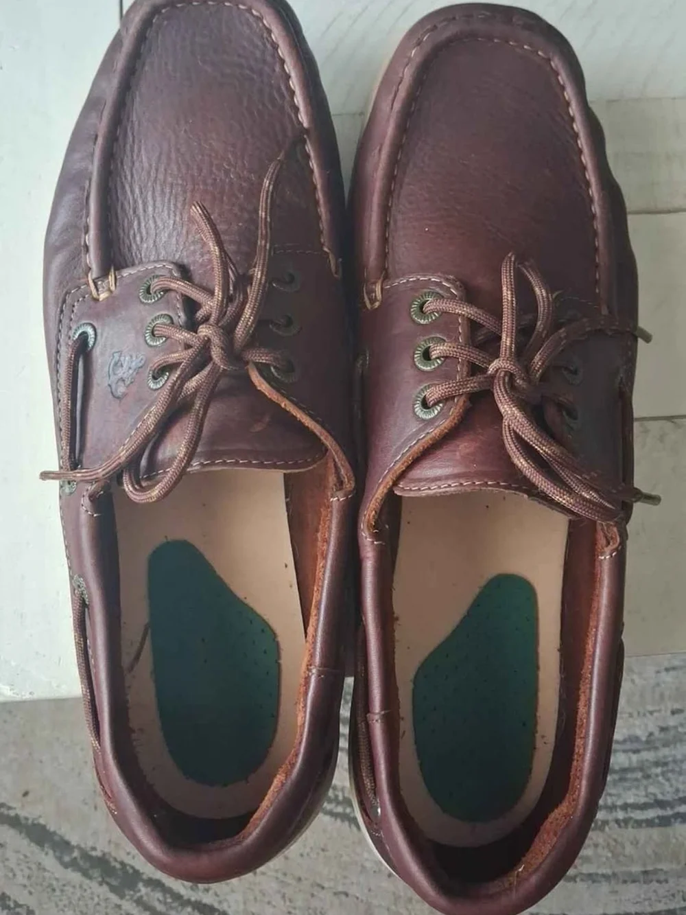 SAS Decksider Boat Shoe - Briar Brown with White Sole